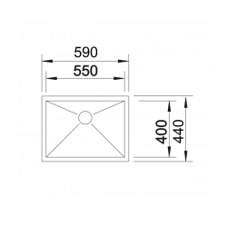Zlewozmywak Blanco ZEROX 550-U z InFino 521 591